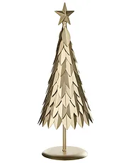 Set of 2 Figurines KEMIJOKI 41/48 cm Christmas Tree Gold_1156606