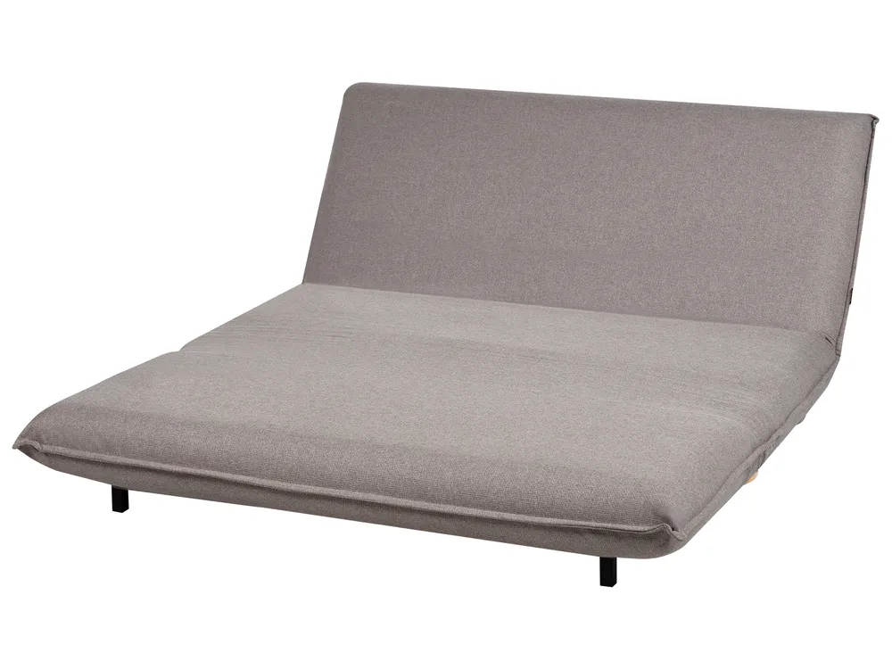 Schlafsofa 2-Sitzer ABISKO Kunstleinen Dunkelgrau_1030911