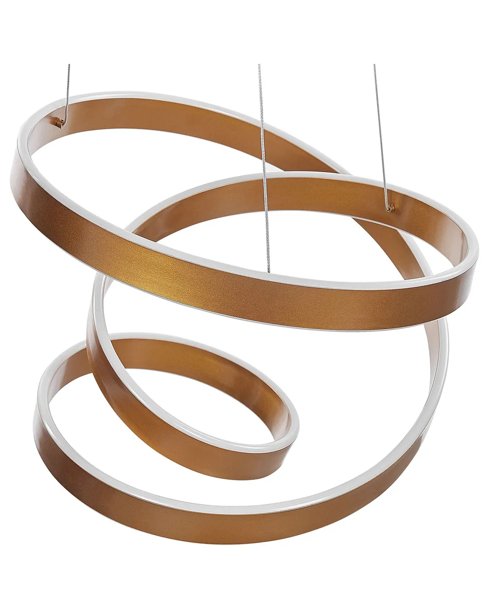 LED Hängeleuchte WANLI Metall Gold