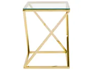 Beistelltisch BEVERLY Glas Gold_733179