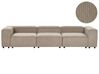 Modulsofa 3-Sitzer ARDAL Cord Hellbraun