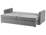 Sofa Bed 3 Seater BLEIK with Storage Chenille Light Grey_944958