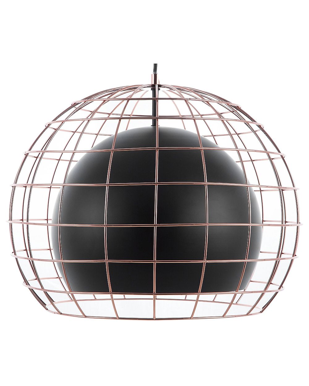 Oslonjena lampa LIRI Metal Crni