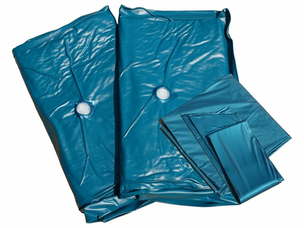 Wasserbett Stoff NANTES 180 x 200 cm Hellgrau_75735