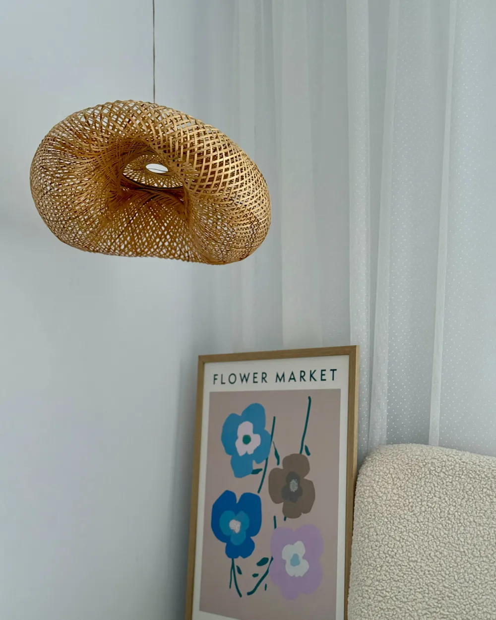 Pendant Lamp BOYNE Bamboo Light Brown_991736
