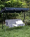 Hollywoodschaukel CHAPLIN Metall Dunkelblau