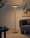 LED Stehlampe EVENLODE mit Dimmer Metall Schwarz