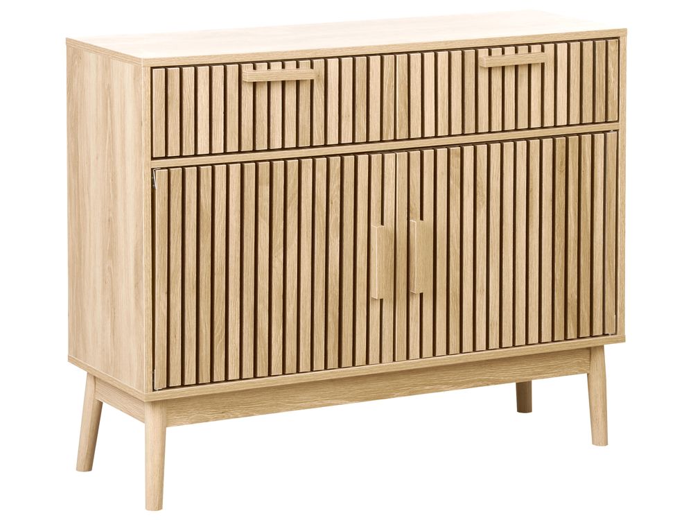 Commode 2 portes LYNWOOD Marron clair
