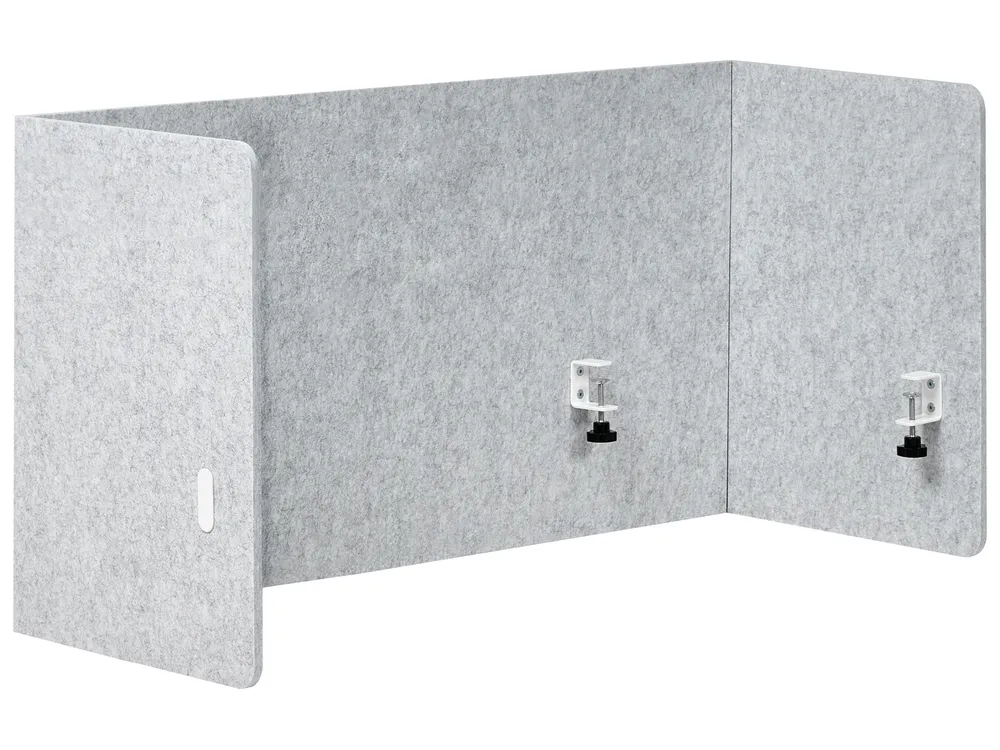 Schreibtischtrennwand SOLOA 210 x 61 cm Grau