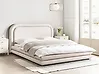 Bett mit Lattenrost Kunstleinen LAVARDENS 160 x 200 cm Hellbeige