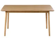 Dining Table ELVYN Light Oak 140 cm 80 cm_1027498