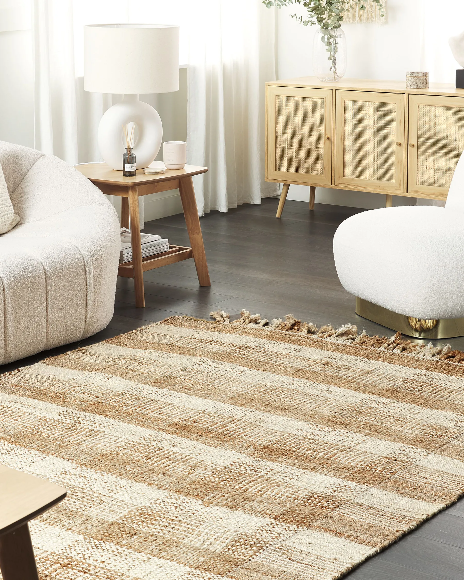 Teppich BERISSA Beige 160 x 230 cm Jute_847710