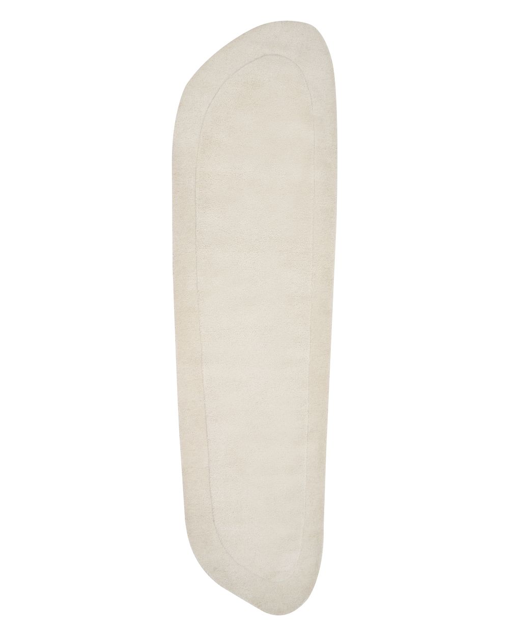 Vloerkleed BERANI Lichtbeige 80 x 250 cm Viscose