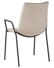 Set of 2 Dining Chairs JEFFERSON Velvet Taupe_788568