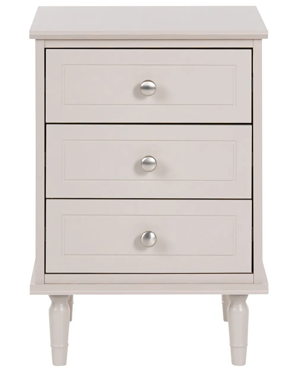 3 Drawer Bedside Table OBERON Beige_1135064