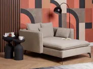Chaise Longue CHARMES Fabric Taupe_894579