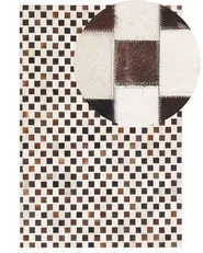 Rug KAYABEY Beige 140 x 200 cm Leather_780695