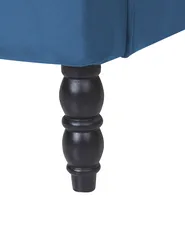 Sessel SANDSET mit Fußstütze Samtstoff Dunkelblau_776377