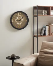 Wanduhr ALBACETE 50 cm Schwarz_1047596