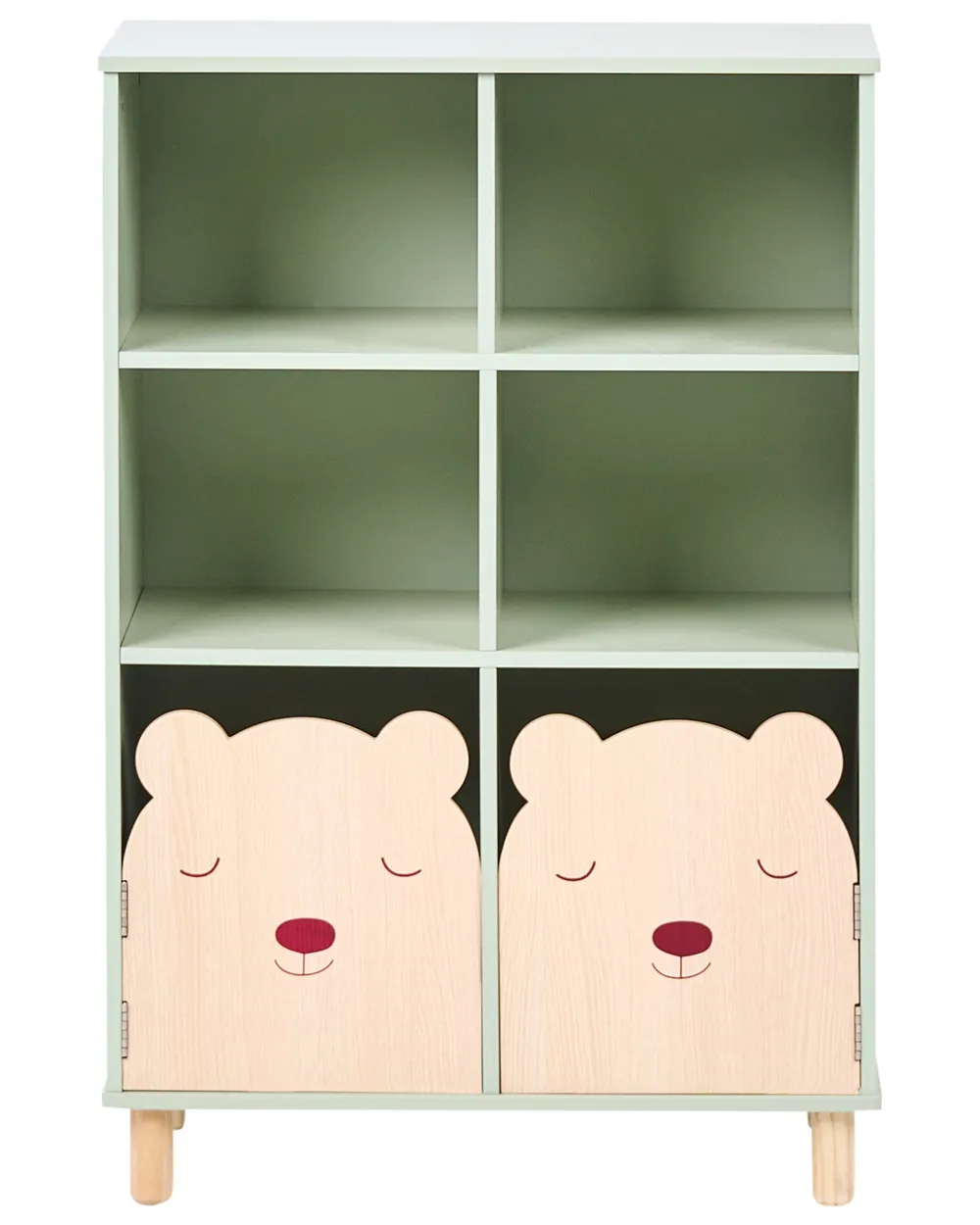 Bücherregal mit 3 Ebenen NOBBY 90 cm Hellgrün_1027834