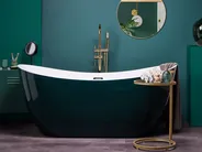 Freistehende Badewanne ANTIGUA 170 x 77 cm Blaugrün_836594