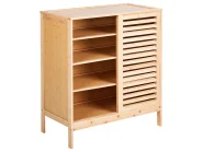 Shoe Storage Cabinet MIDWOOD Bamboo Wood Light Brown_962937
