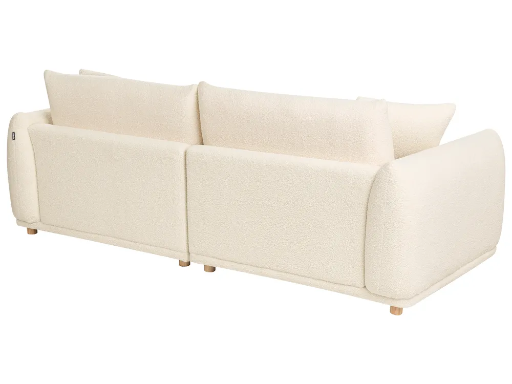 Sofa 3-Sitzer JUBEK Bouclé Cremeweiß_1077980