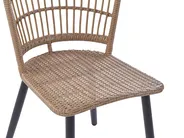 Gartenmöbel Set 6-Sitzer ALIANO II inkl. Kissen Polyrattan Beige_812465