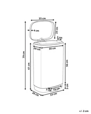 Tretmülleimer 30 L ECOCOLLECT Metall Hellgrün_992746