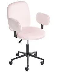 Desk Chair MORAGA Velvet Pastel Pink_1024860
