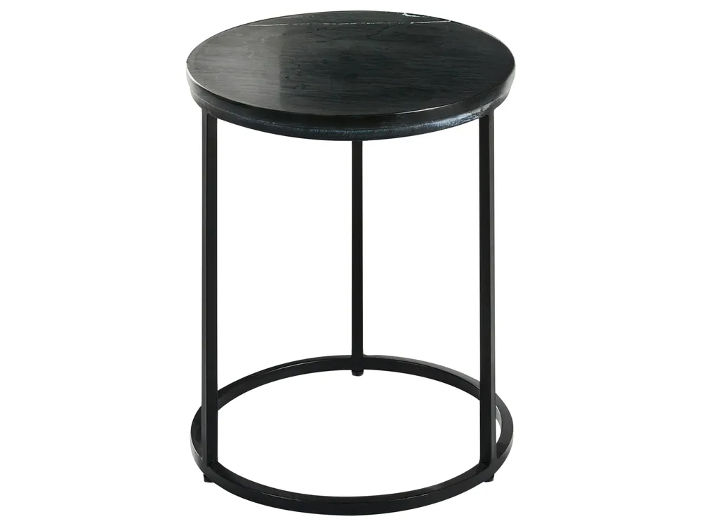 Beistelltisch TYRELL Marmor Schwarz