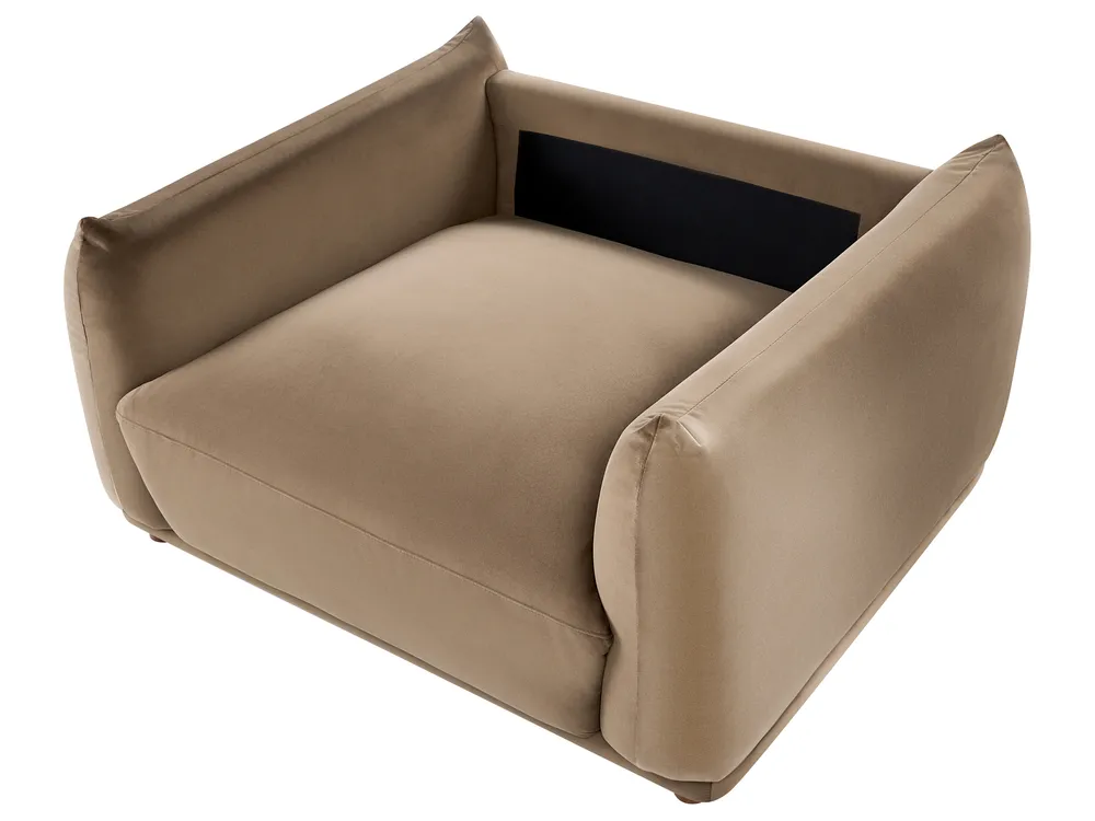 Living Room Set 5 Seater JUBEK Velvet Brown_1074611