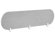 Desk Screen SPARKY 180 x 40 cm Light Grey_1015307