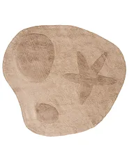 Kindervloerkleed IRINGAL  Lichtbeige ø 120 cm Katoen_1155015