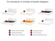 Waterbed Bouclé LAVAUR 180 x 200 cm Beige_1027202