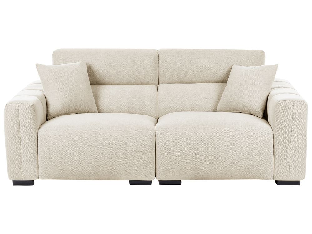 Canapé 3 places FAUSKAN Tissu Beige