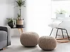 Pouf CONRAD Baumwolle Hellbeige