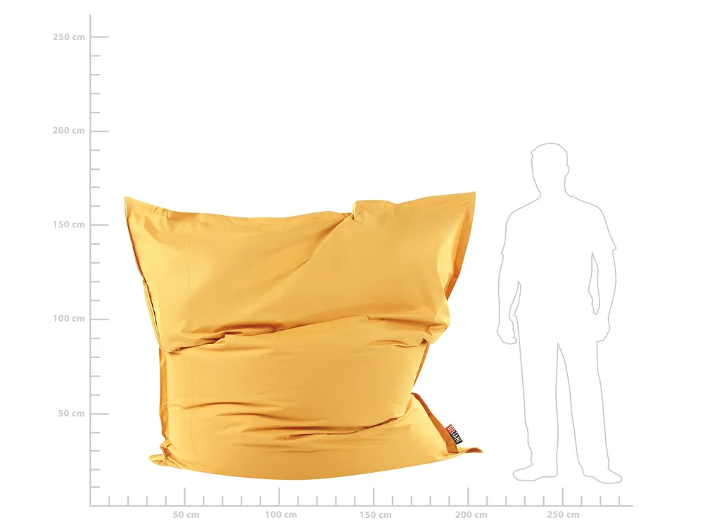 Sitzsack 600 L FUZZY 180 cm 230 cm Gelb_823419