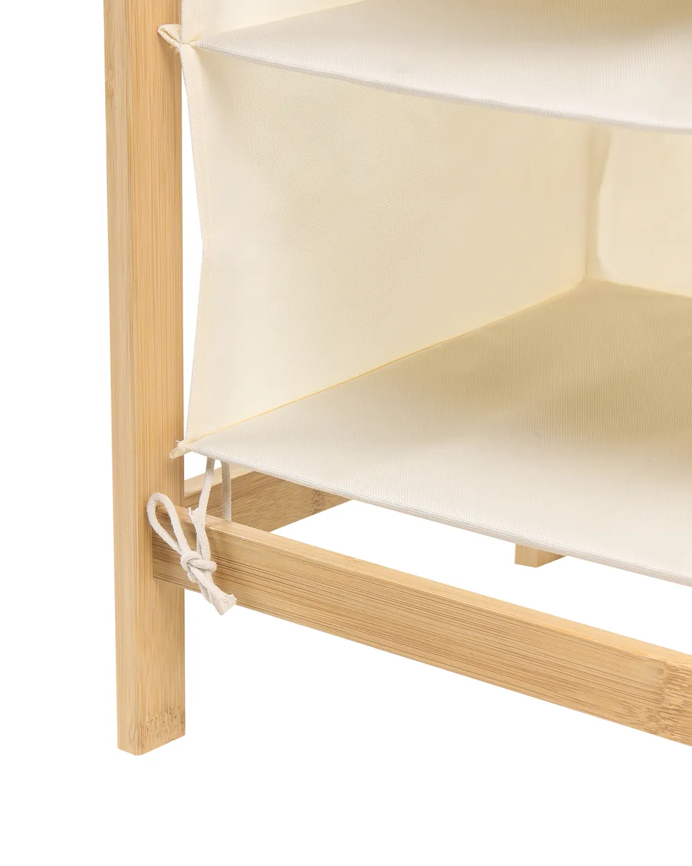 Wäschekorb TOROTAL Bambus Hellbraun / Weiß 120 L_1136668