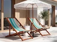 Ersatzstoff für Sonnenliege 2er Set ANZIO/AVELLINO 113 x 44 cm Bunt_1073733