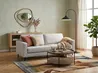 Sofa 3-Sitzer SAVALEN Stoff Hellgrau