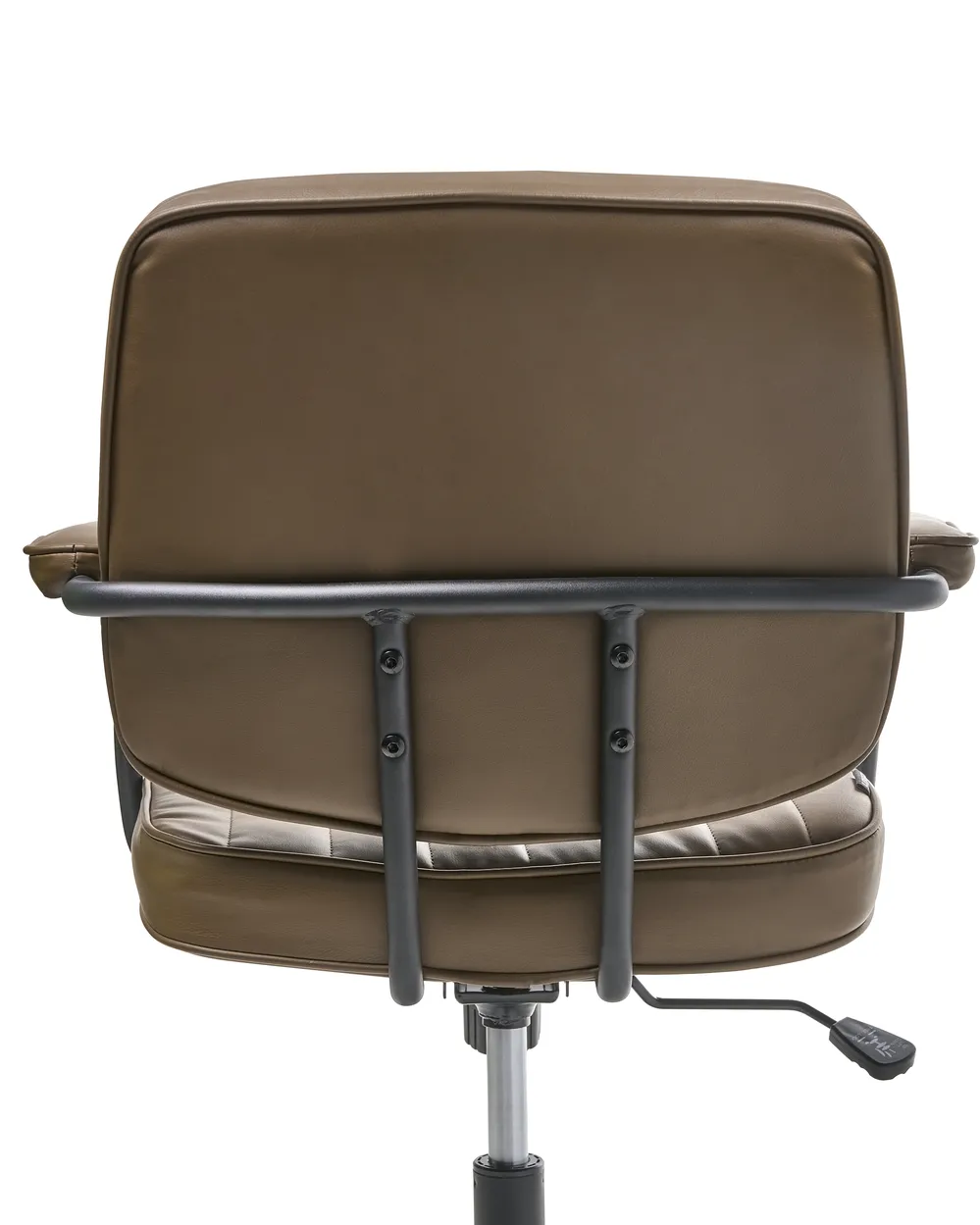 Desk Chair BERNE Faux Leather Brown_1008470