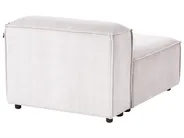 Modul Ecksofa 2-Sitzer ARDAL mit Ottomane Cord Cremeweiß rechtsseitig_1008085