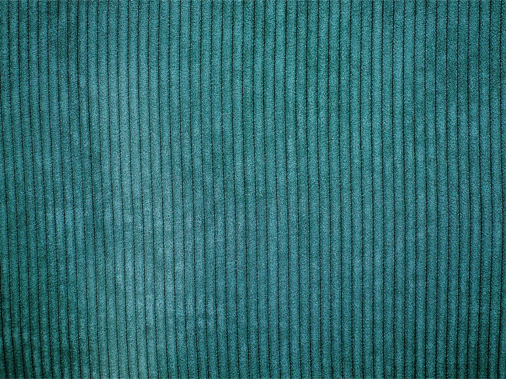 Dekokissen 2er Set ZINNIA 43 x 43 cm Cord Blaugrün Ohne Muster_855273