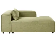 Linksseitige Chaiselongue BRANDE Stoff Hellgrün_1023619