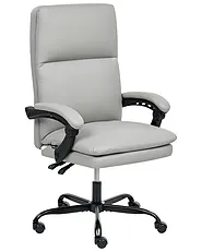Executive Chair SERENE Faux Leather Light Grey_1161502