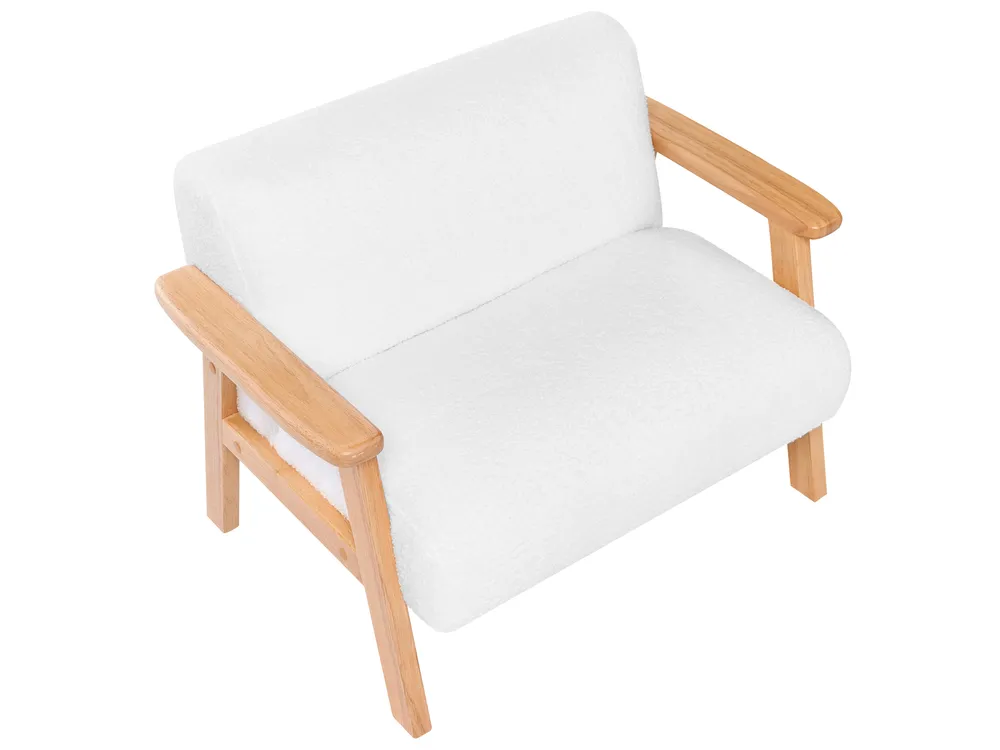 Kindersofa LALMO Bouclé Weiß_1055464