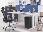 Desk Screen WALLY 160 x 40 cm Blue_800675