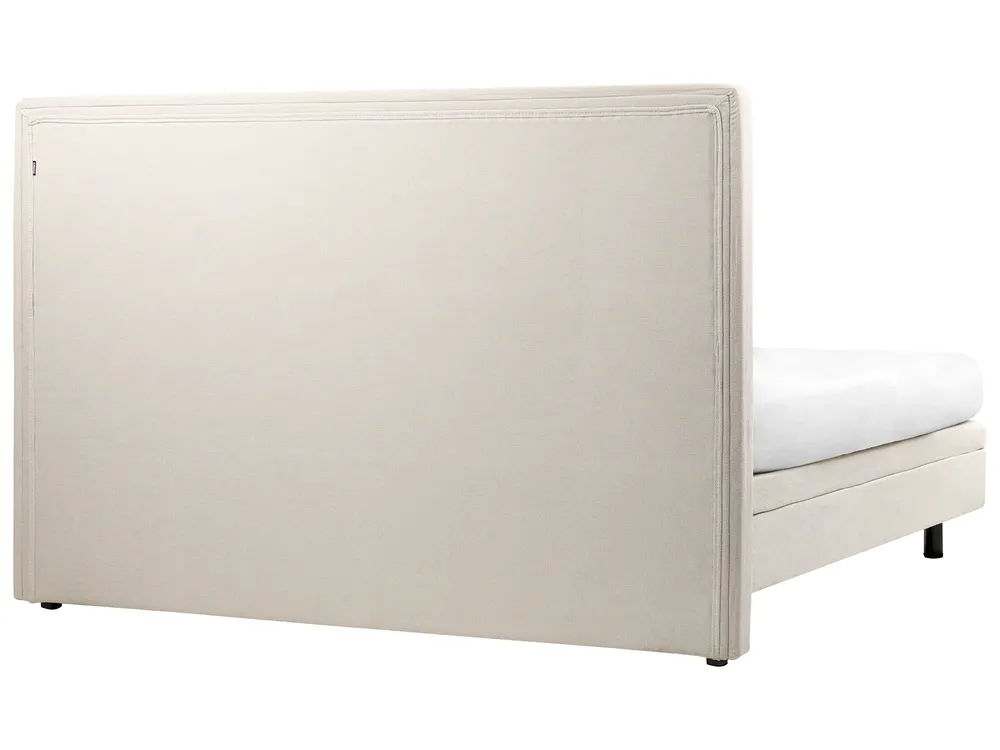 Bett verstellbar Stoff DUKE II 180 x 200 cm Hellbeige_910562