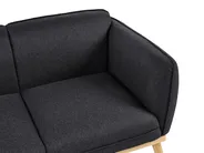 Sofa 2 Seater LJUNG Fabric Black_1076381